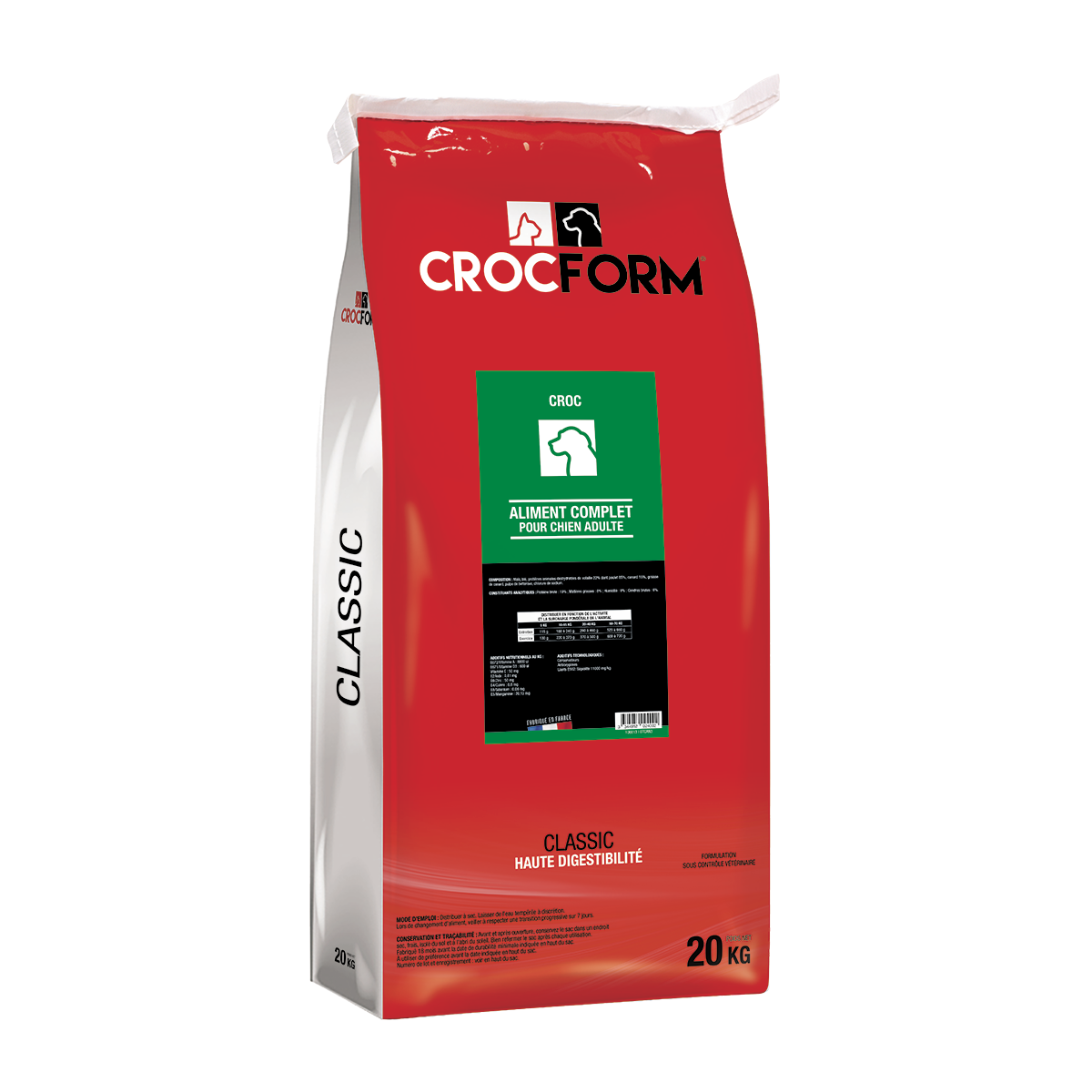 ALIMENT CROQUETTES CROCFORM CLASSIC CROC EFFORT TOUTES RACES CHIEN ALIMENT CROQUETTES CROCFORM CLASSIC CROC EFFORT TOUTES RACES CHIEN