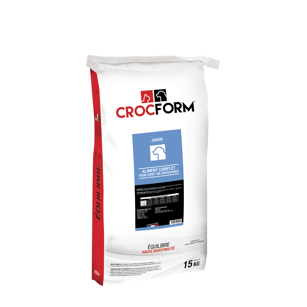ALIMENT CROQUETTES CHIEN CROCFORM ÉQUILIBRE JUNIOR