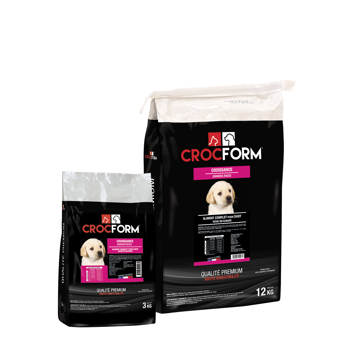 ALIMENT CROQUETTES CHIEN CROCFORM PREMIUM CROISSANCE ALIMENT CROQUETTES CHIEN CROCFORM PREMIUM CROISSANCE